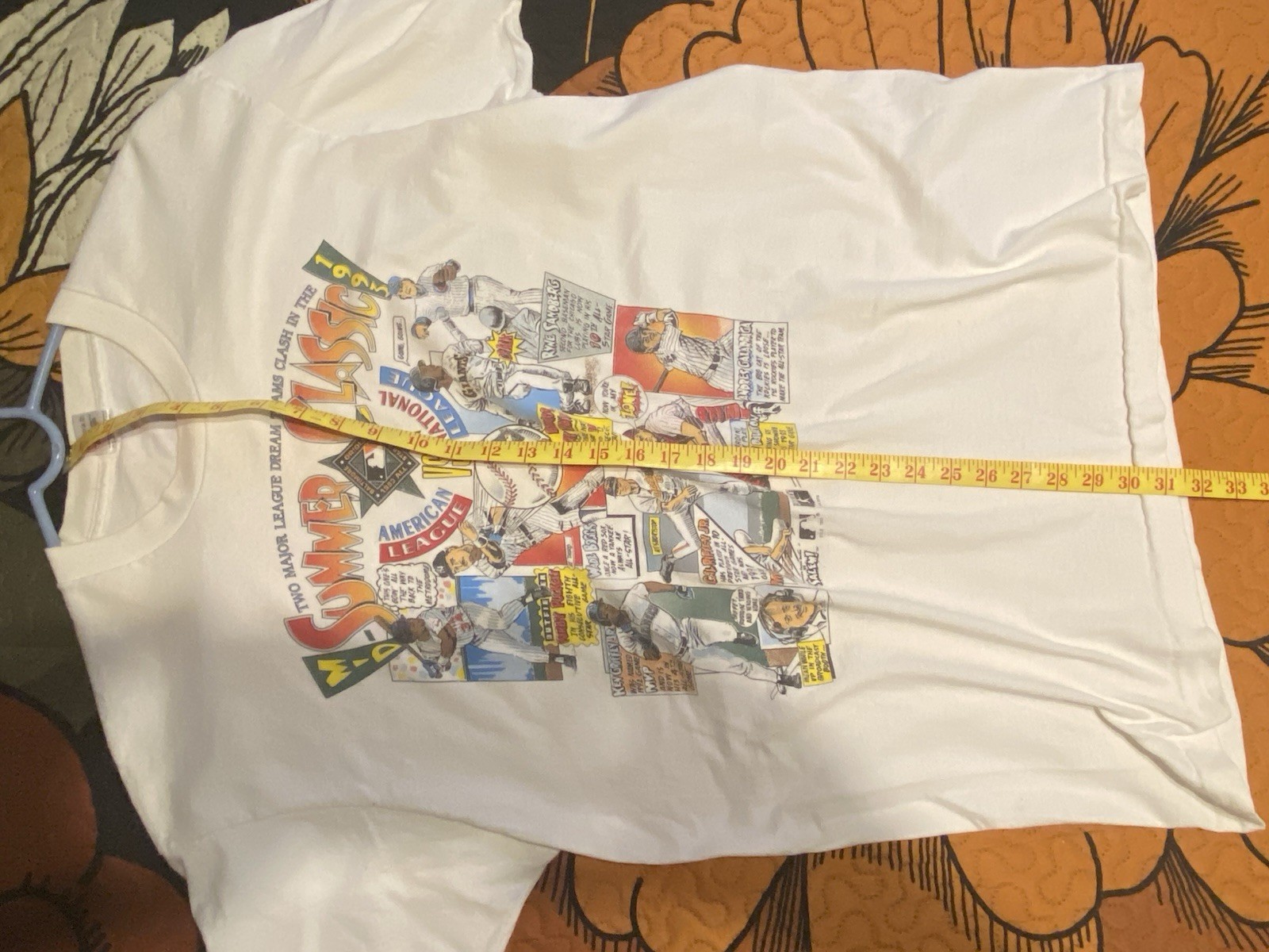 1993 MID SUMMER CLASSIC All Star Game T-Shirt — 90s MLB RARE VINTAGE — XL