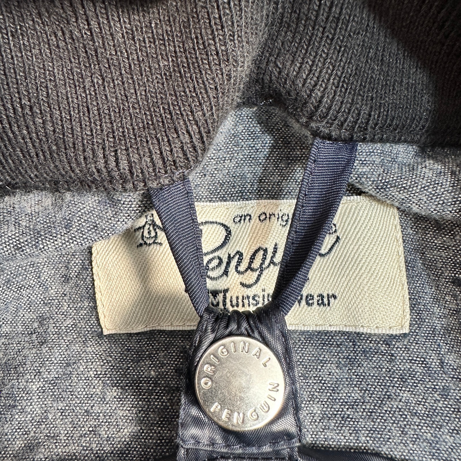 Penguin 2 In 1 Jacket & Detachable Gilet Lining Men’s XL Blue Hood Windbreaker
