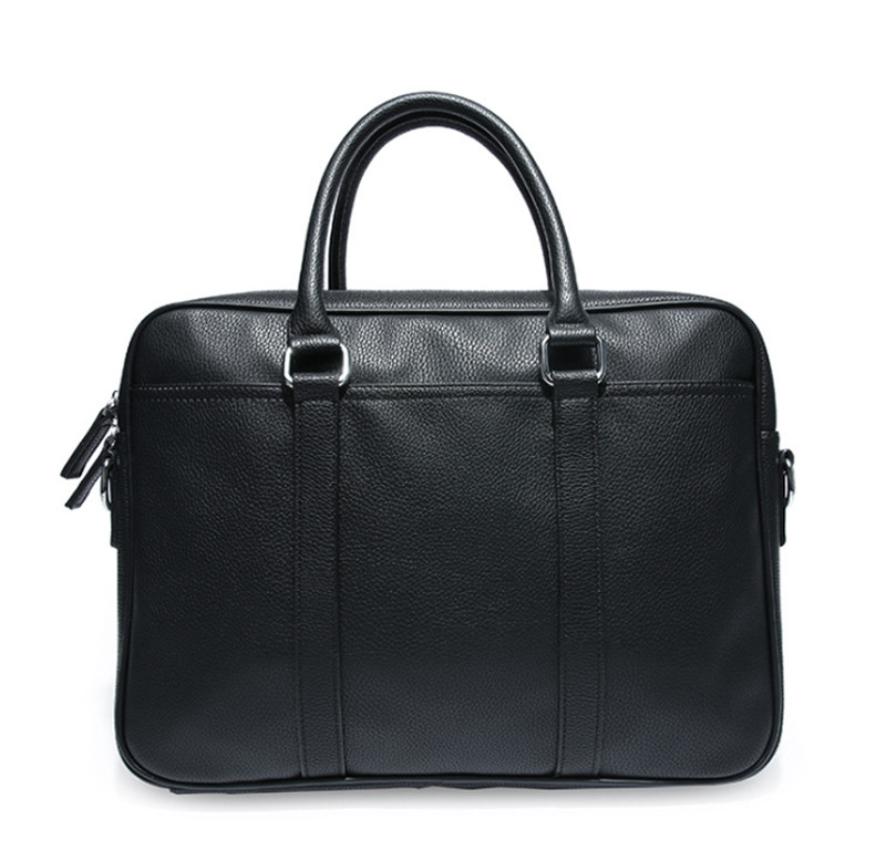 New Fashion Men Business Briefcase Soft Leather Handbag Laptop Shoulder Bag AU