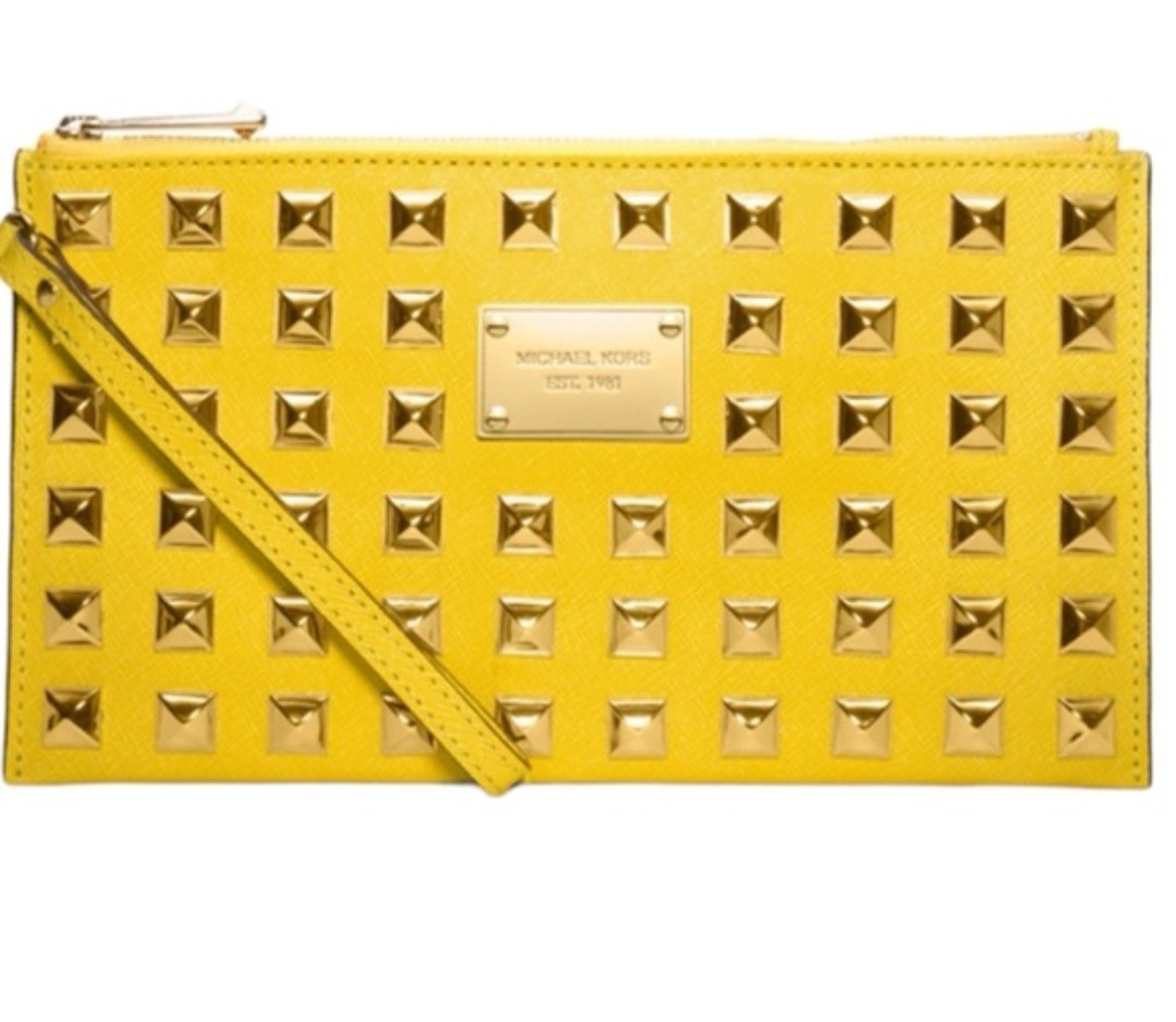 Michael Kors Large Hamilton Studded Clutch