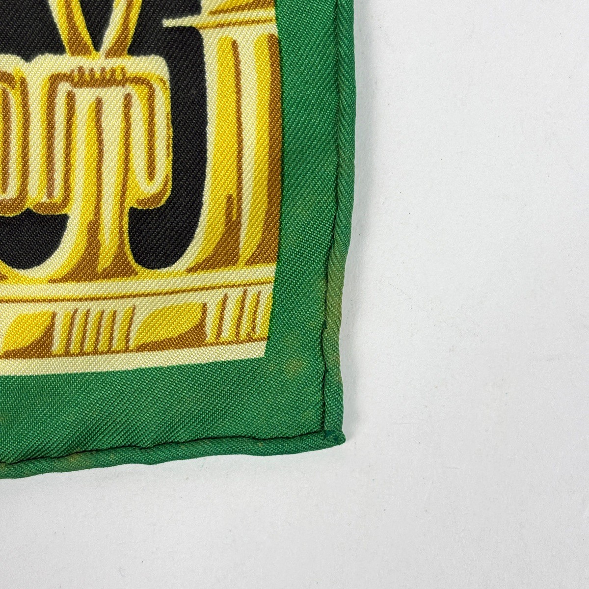 HERMES Carre90 TUTANKHAMUN Tutankhamen egypt Scarf silk Green Multicolor Women