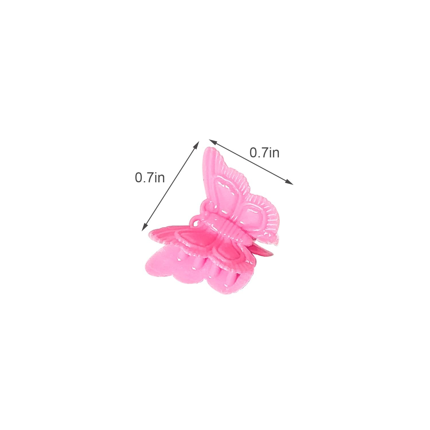 50 Packs Assorted Color Butterfly Hair Clips, Beautiful Mini Butterfly Hair Clip