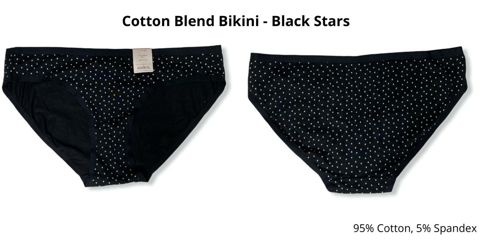 Women’s 4pk Assorted Styles & Colors Underwear – Auden – Size L (12-14) – S717