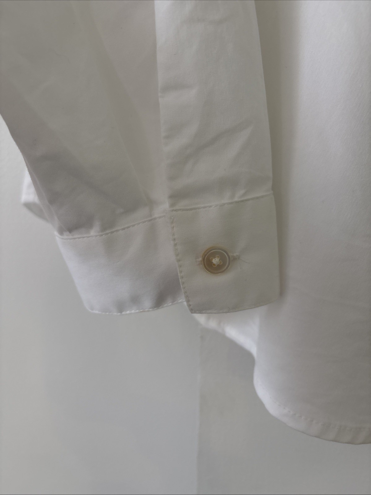 J. Jill Wearever Collection Poplin Shirt Ruched Twist Front Detail XL White