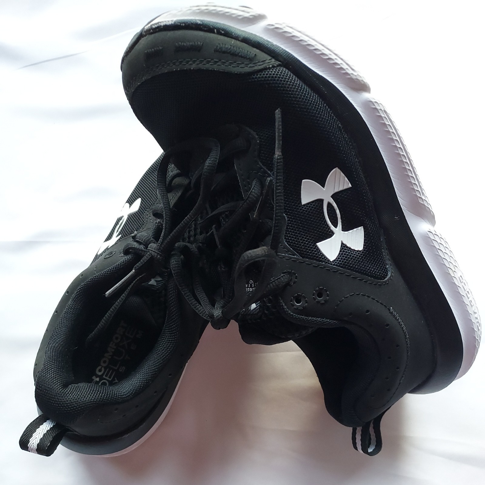 Under Armour Charged Assert 10 Black White Women’s Running Sneakers Athletic