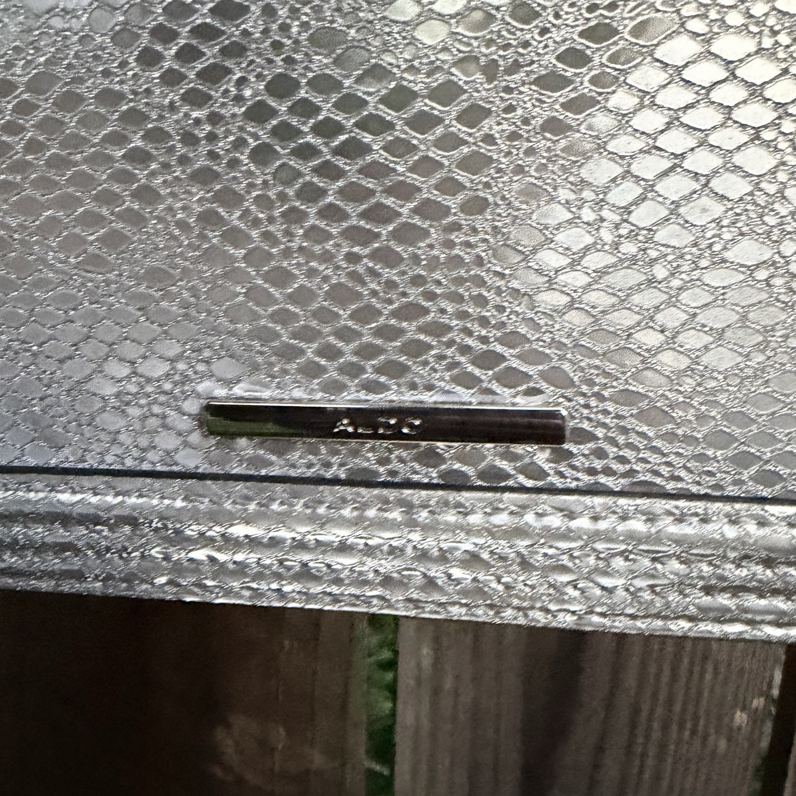 Aldo Crossbody Silver Purse