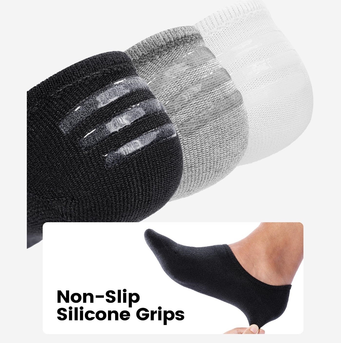 6× Men’s Summer No Show Socks Low Cut Anti-slid Casual Invisible Liner Socks USA