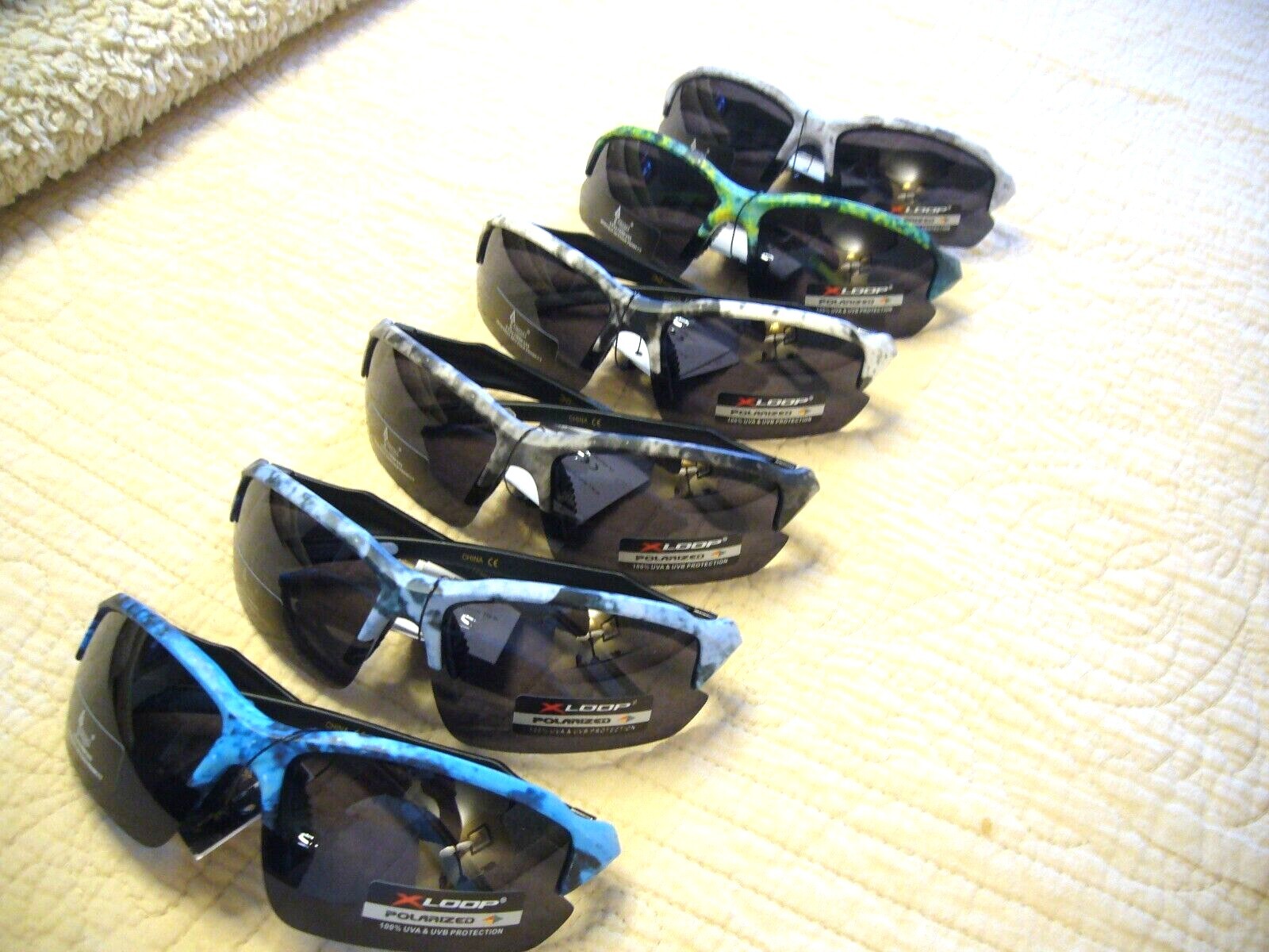 Polarized Sunglasses New Camouflage 1/2 Rim Frame Sunglasses USA Company PZ-3201