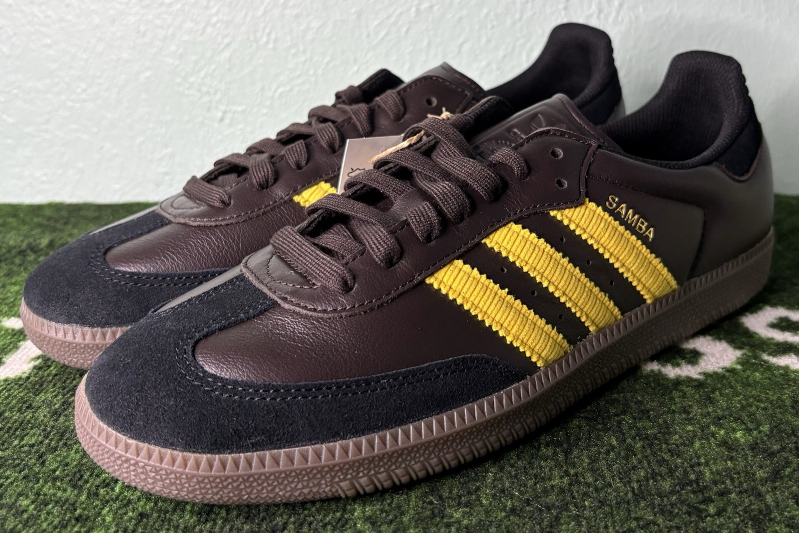 US Men’s 11 – Adidas Samba OG “Aurora Coffee EQT Yellow Gum” IH6813