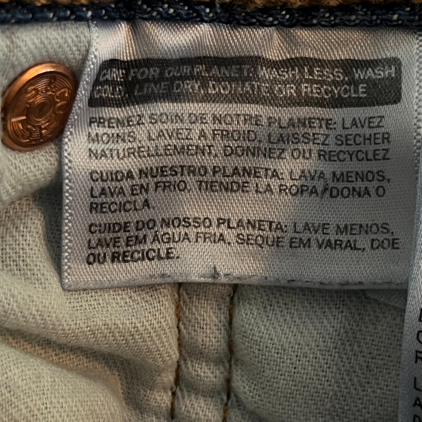 Levi’s Men’s 501 Jeans 31W x30L (Actual 30Wx29L) Button Fly Dark Blue Straight