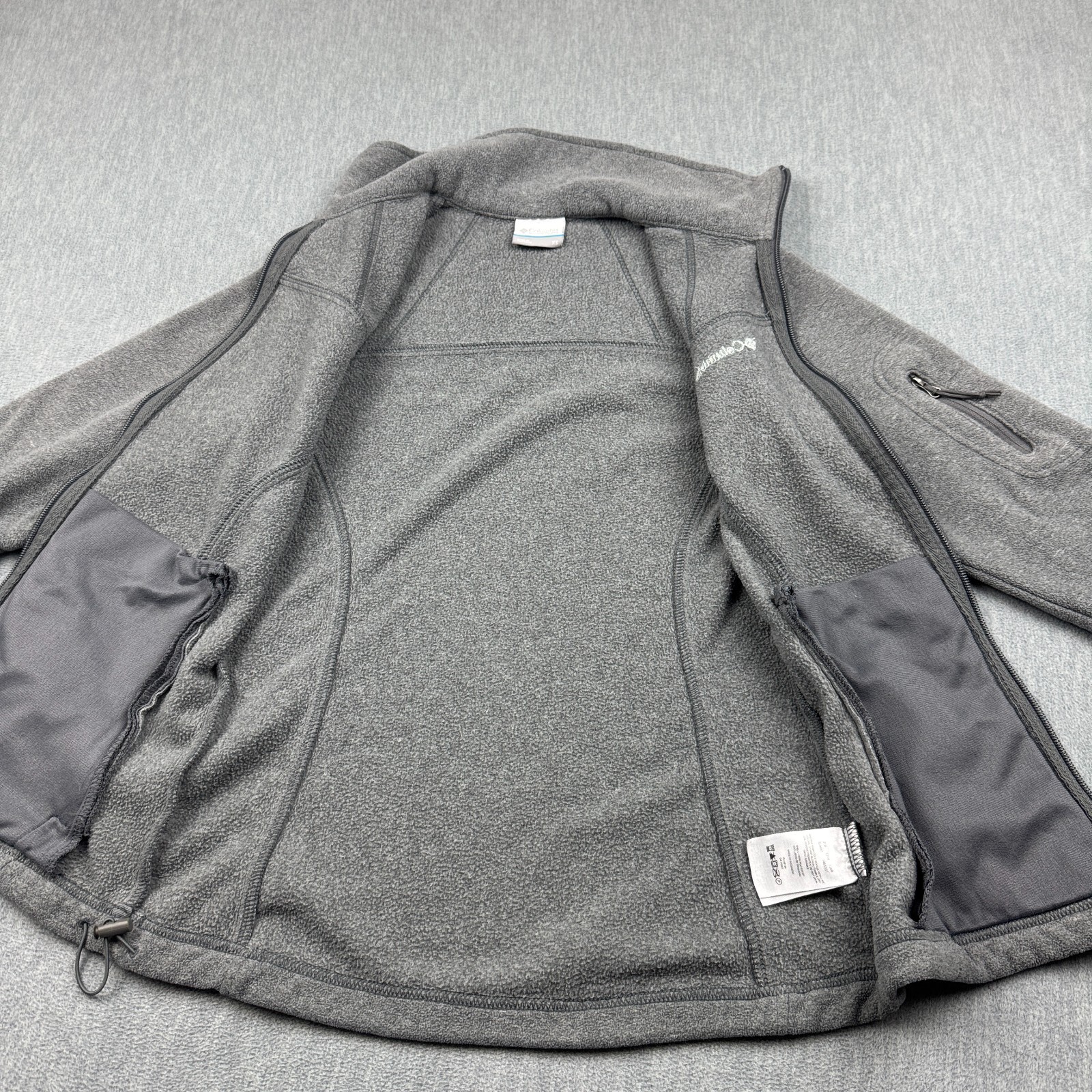 Columbia Jacket Womens XS Gray Fast Trek II Fleece Full Zip Hiking Outdoors