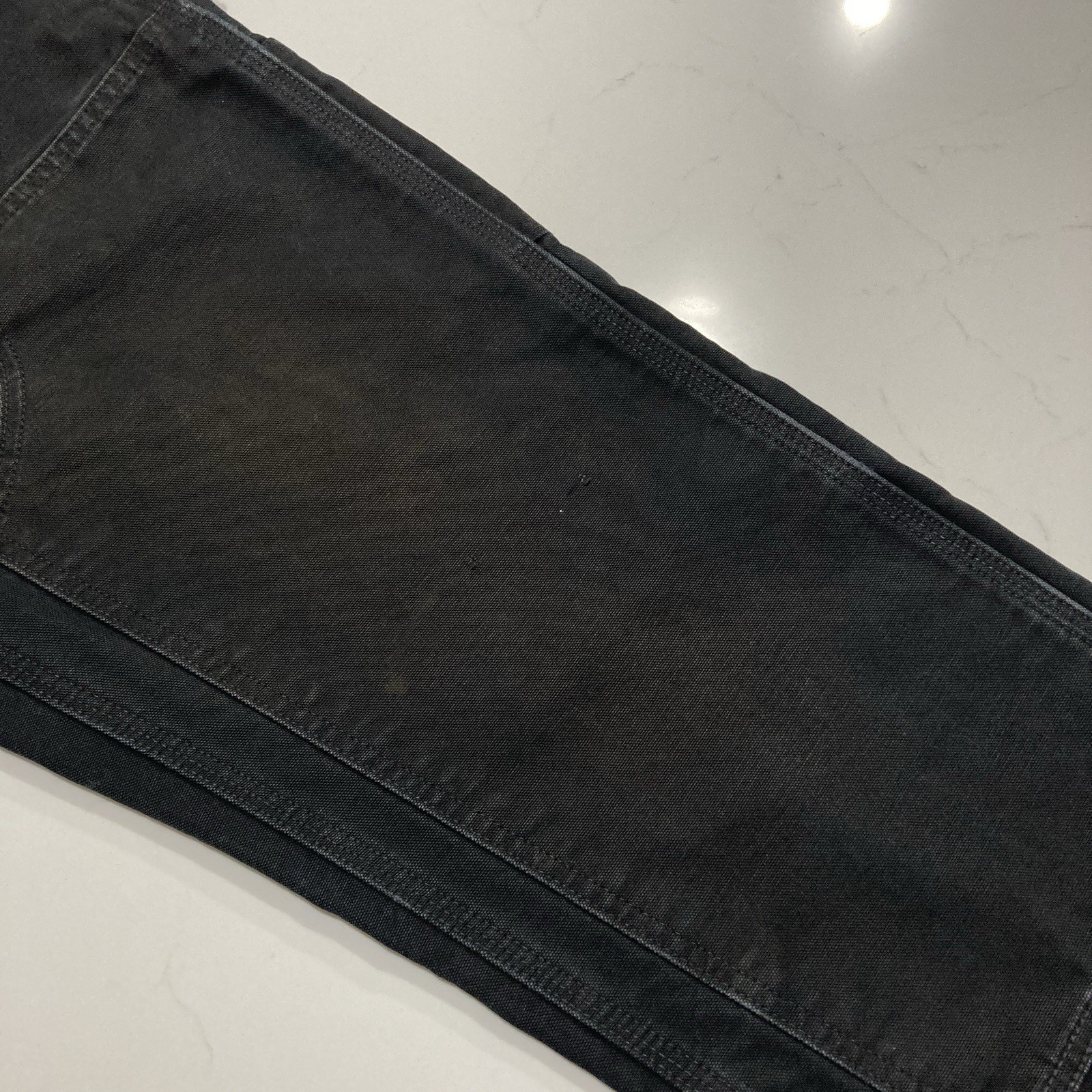 Carhartt B01 BLK Double Knee Work Pants Mens 31×32 (Fits 30×31) Distressed