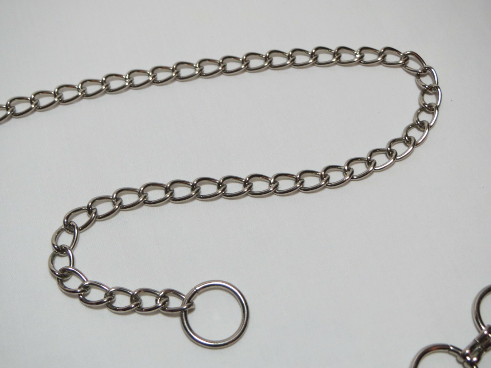3-Layer Cascading Silver Ring Chain Belt Fits 26-40 inches