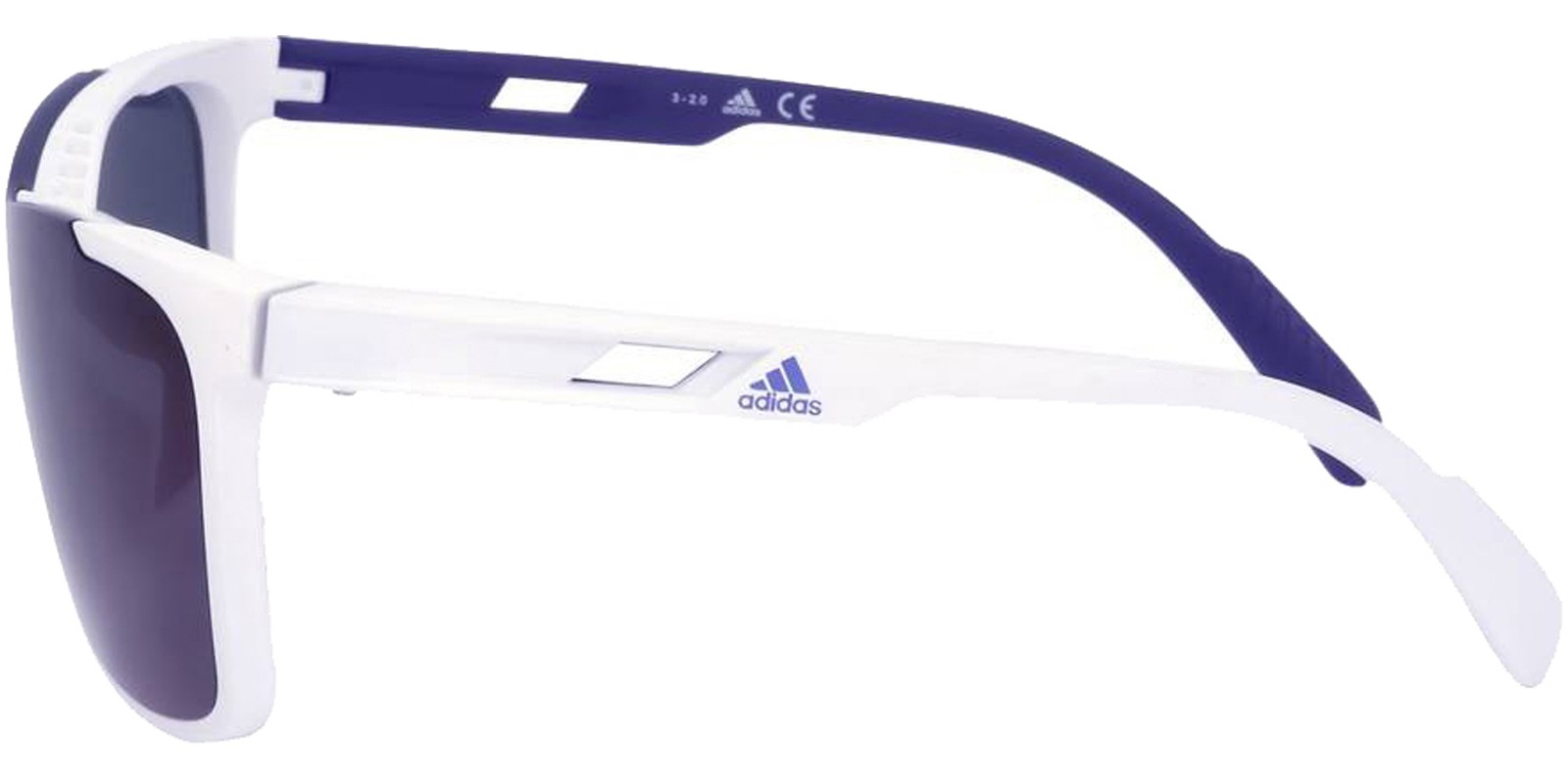 Adidas White Shield Sunglasses w/ Mirror Lens – SP0019 21X 00