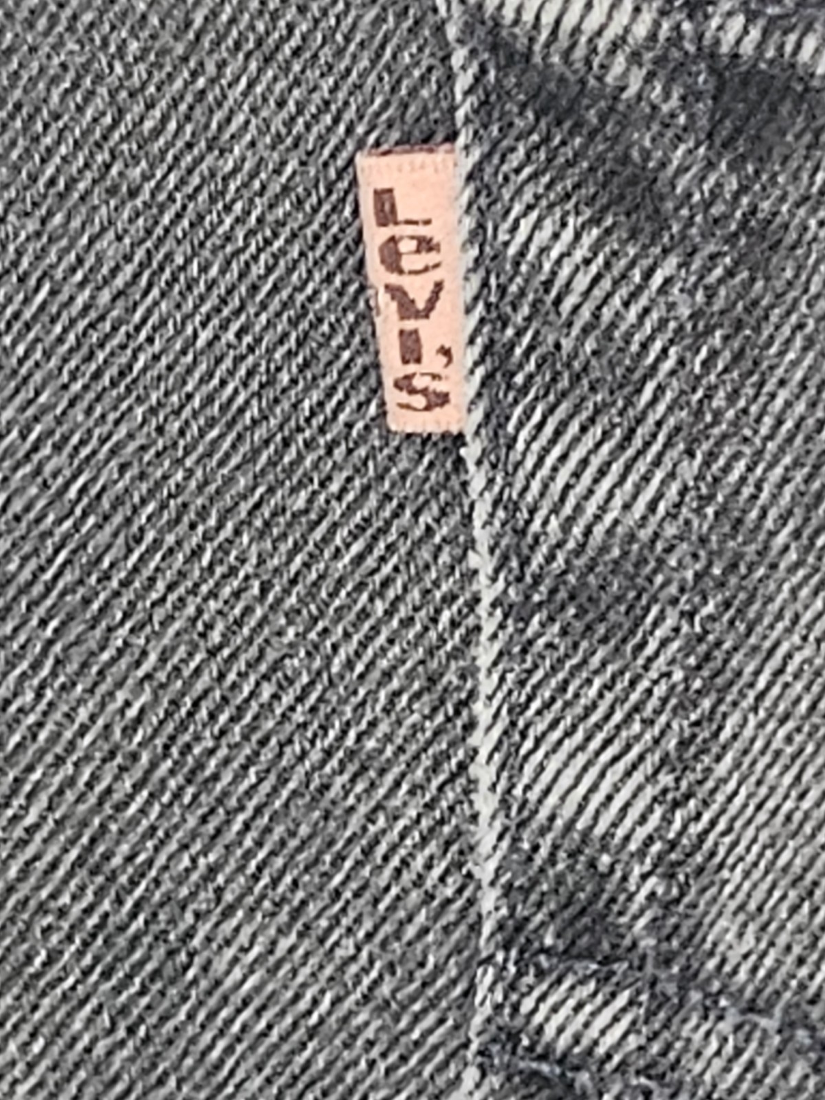 Vintage 1996 Levi’s 540 Relaxed Fit Jeans USA Made Black Denim 46×30 Orange Tab