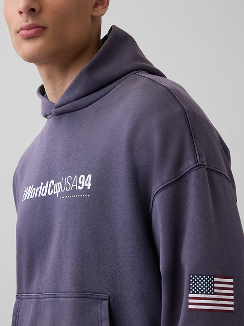 NEW – GAP, FIFA WORLD CUP VintageSoft Terry Oversized Hoodie – SALE OFF