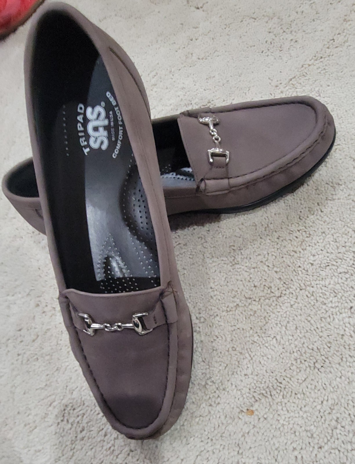 SAS Tripad Slip-on Taupe Suede Driving Moccasins SZ 9.5M
