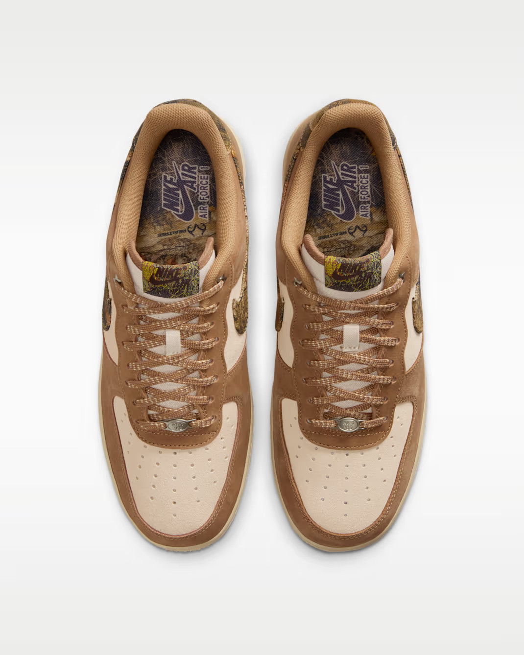 Nike Air Force 1 ’07 LV8 Casual Shoes Tan / Brown Sz 8.5 IO9803 200