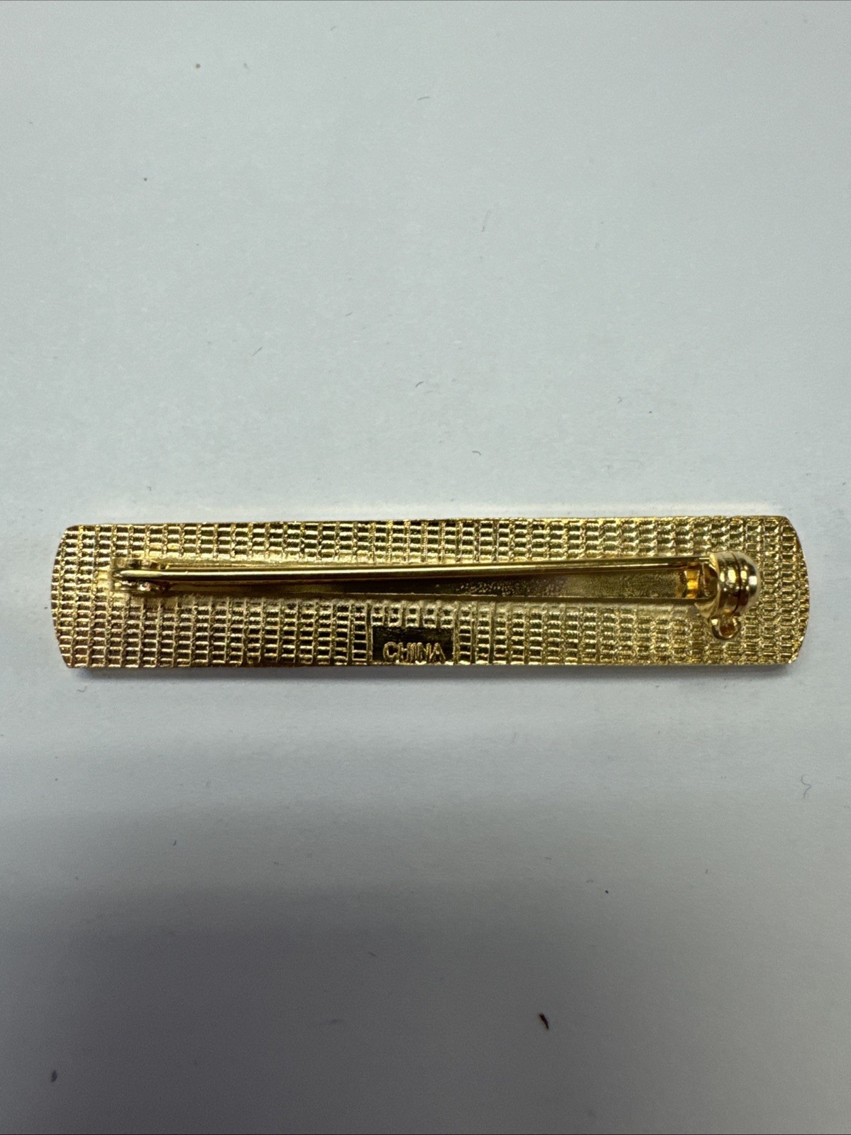 Green White And Royal Enamel Brest Bar- Safety Pin Backing – Police/Fire NEW