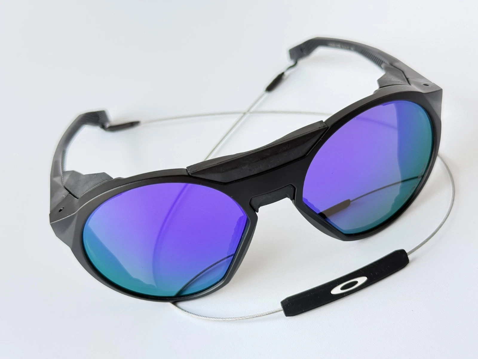 Oakley CLIFDEN OO9440 Matte Black Purple Lens Sunglass