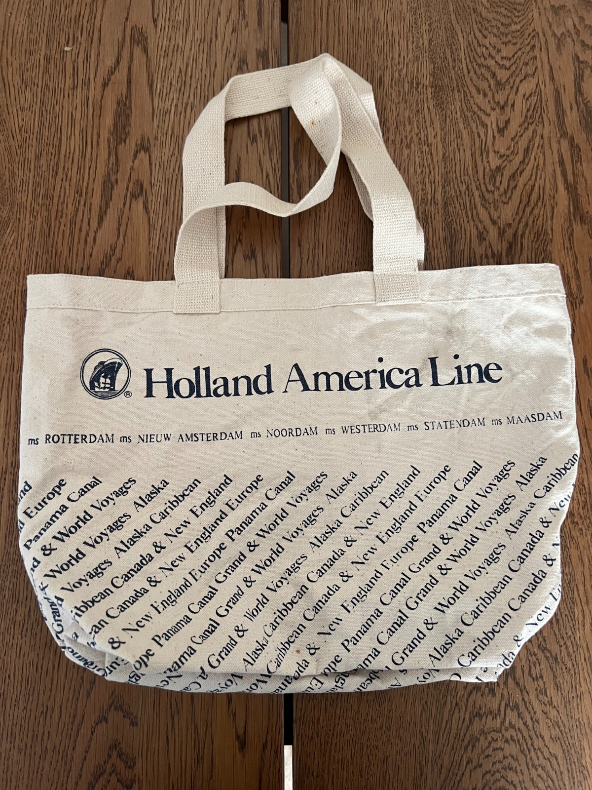 Holland America Line Westours Canvas Bag HTF Rare