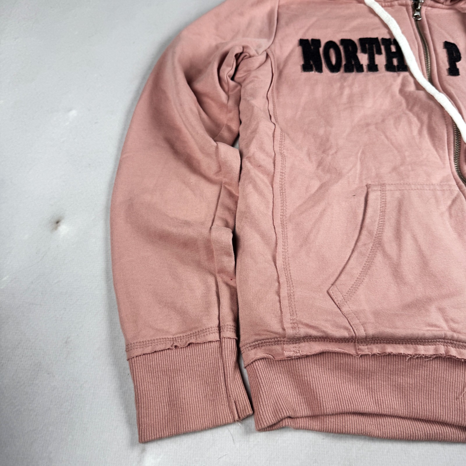 Womens Famous North Pole Sherpa Lined Fur Hood Full Zip Hoodie Jacket Pink Casua