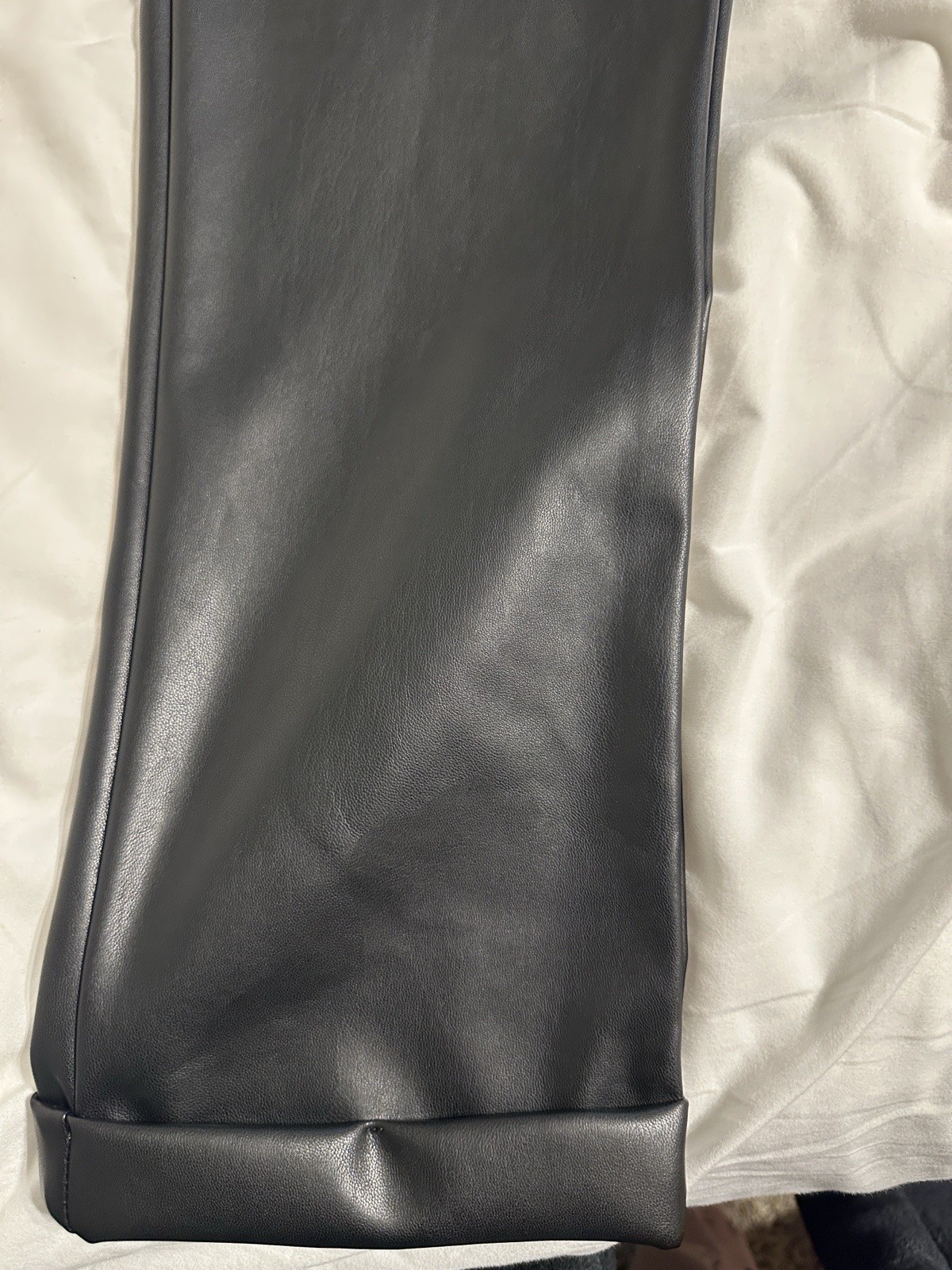 SO Faux Leather Jogger Pants, NEW, Black, Pockets, Size XL