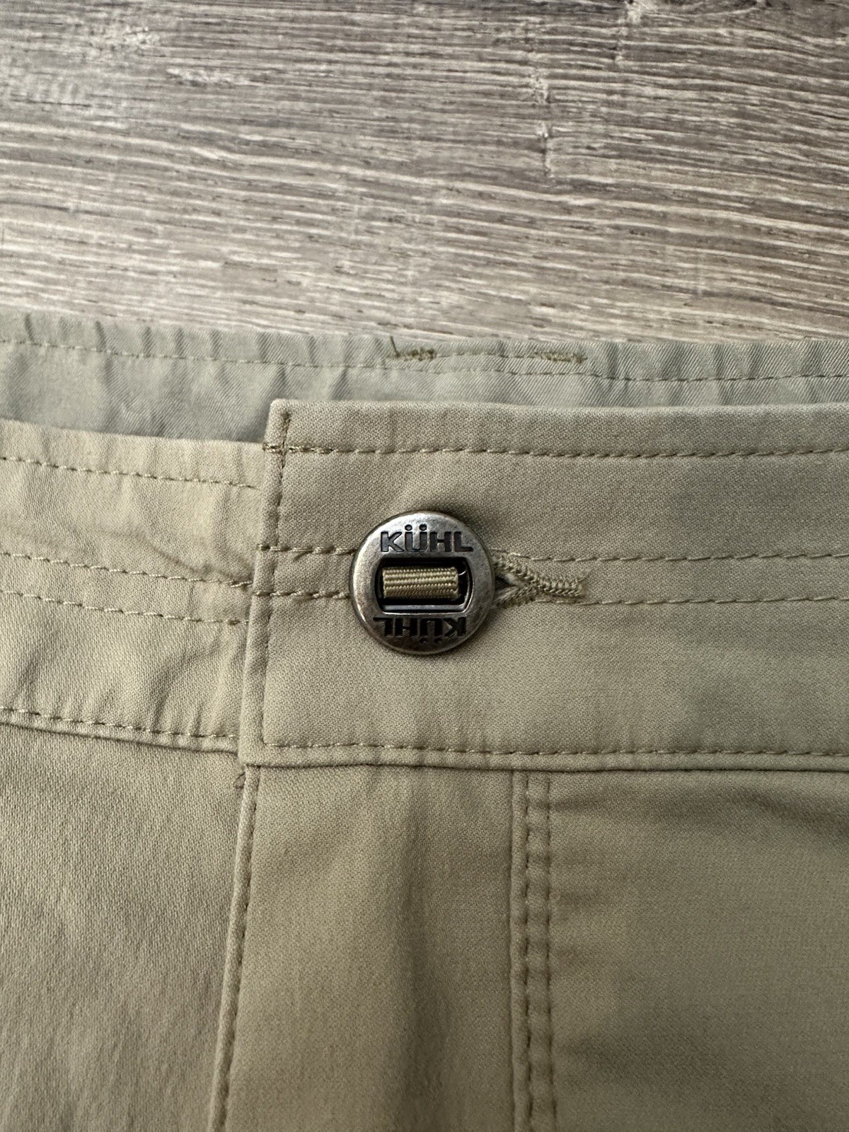 Kuhl Resistor Lite Chino Pants Mens 38×30 Beige Stretch Nylon Hiking Outdoor