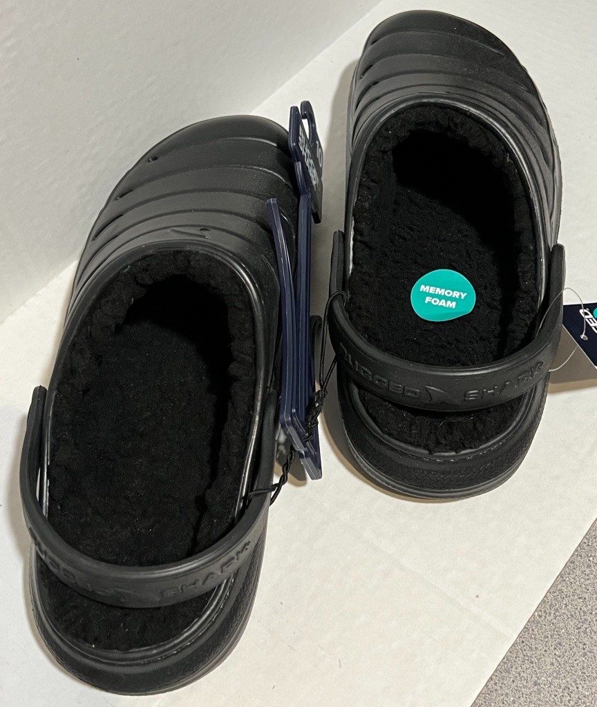 RUGGED SHARK – RGS Lined Clog – Men’s – Size: 10 – Color: Black – MNRS42SG701