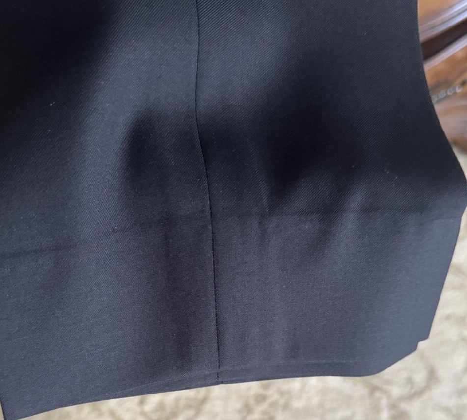 Canali Solid Wool Black Suit Size US 46R / EU 58 MSRP $2295