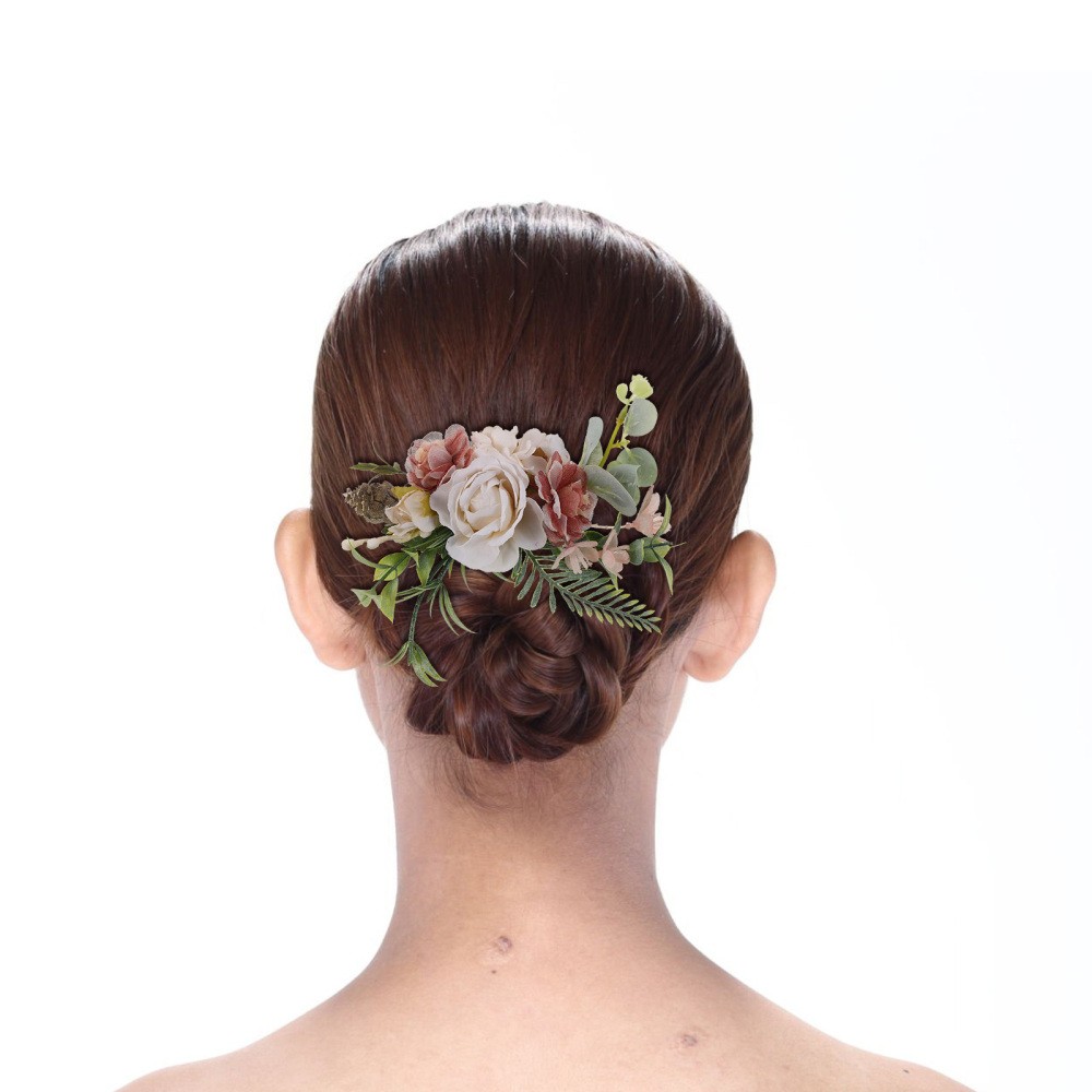 Decorative Wedding Hair Accessories White Bridal Hair Side Comb for Women