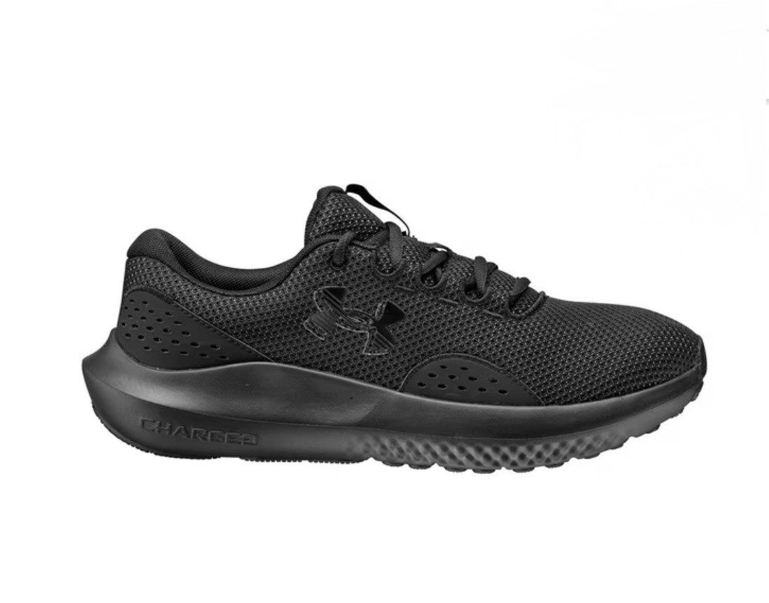Under Armour Charged Surge 4 Black/Black/Black Shoes Men’s Size 11.5 Sneakers