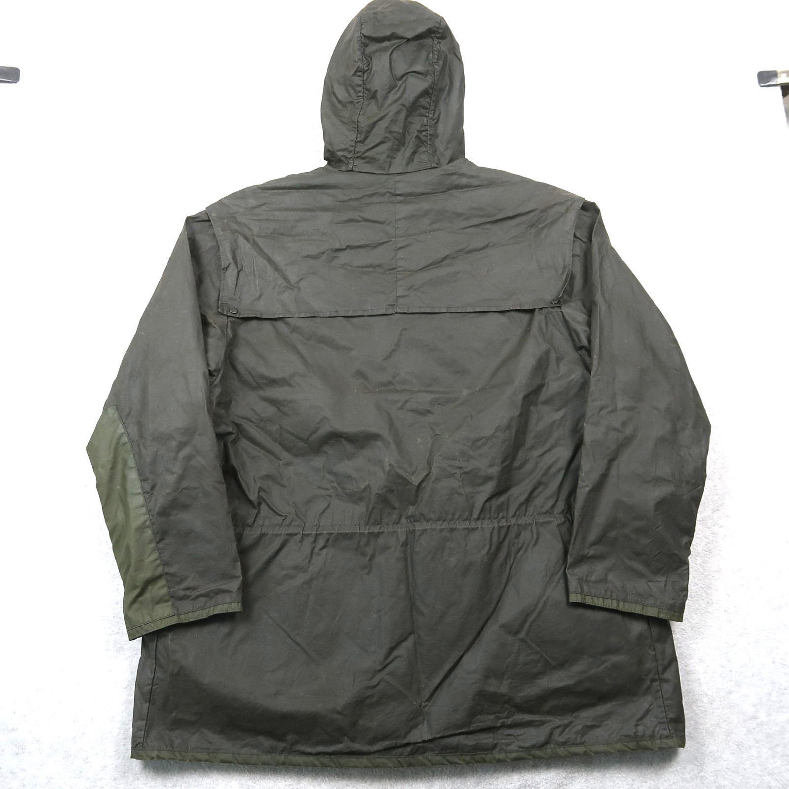 VIntage 90s Barbour Men’s A5 Lined Durham Wax Jacket Green C42 / 107CM