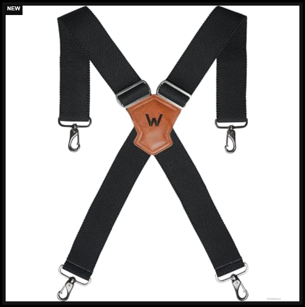 Heavy Duty Work Suspenders for Men 2 Inch Wide Belt Loop Hooks Adjustable