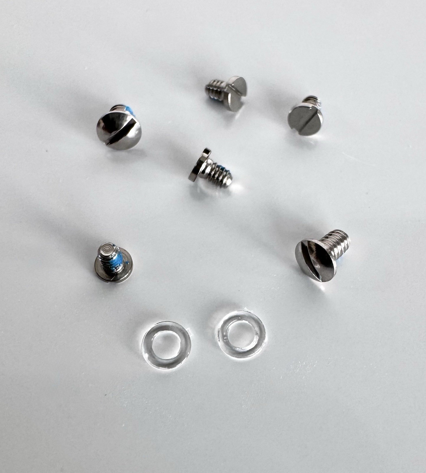 Miu Miu MU 54YS A51S Sunglasses SILVER Replacement Mounting Lenses Screw Set New