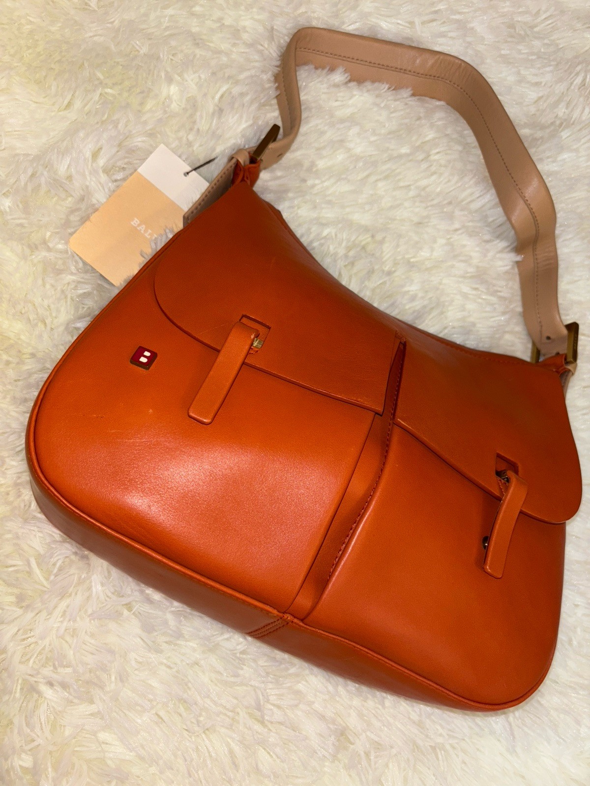 Authentic BALLY Handbag Burnt Orange/red Brown – Bovine Nappa