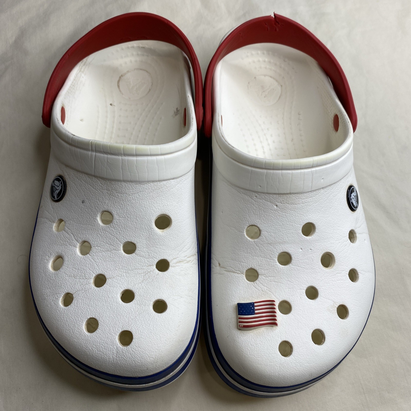 CROCS Womens CROCBAND CLOG 11016-11l patriotic colors CROCS SANDALS US M6 W8(16)