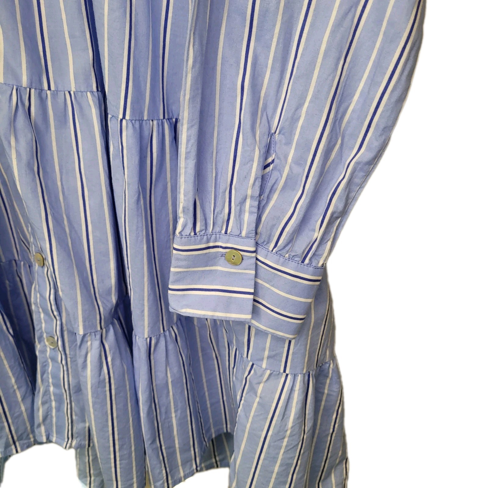 Pomander Place Tuckernuck Pinstripe Shades Of Blue Cara Dress Size Small Preppy