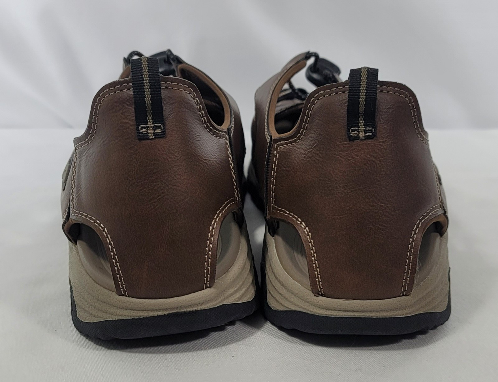 Ozark Trail Closed Toe Brown Adjustable Comfort Sock Rugged Outsole Size 13 NWOT