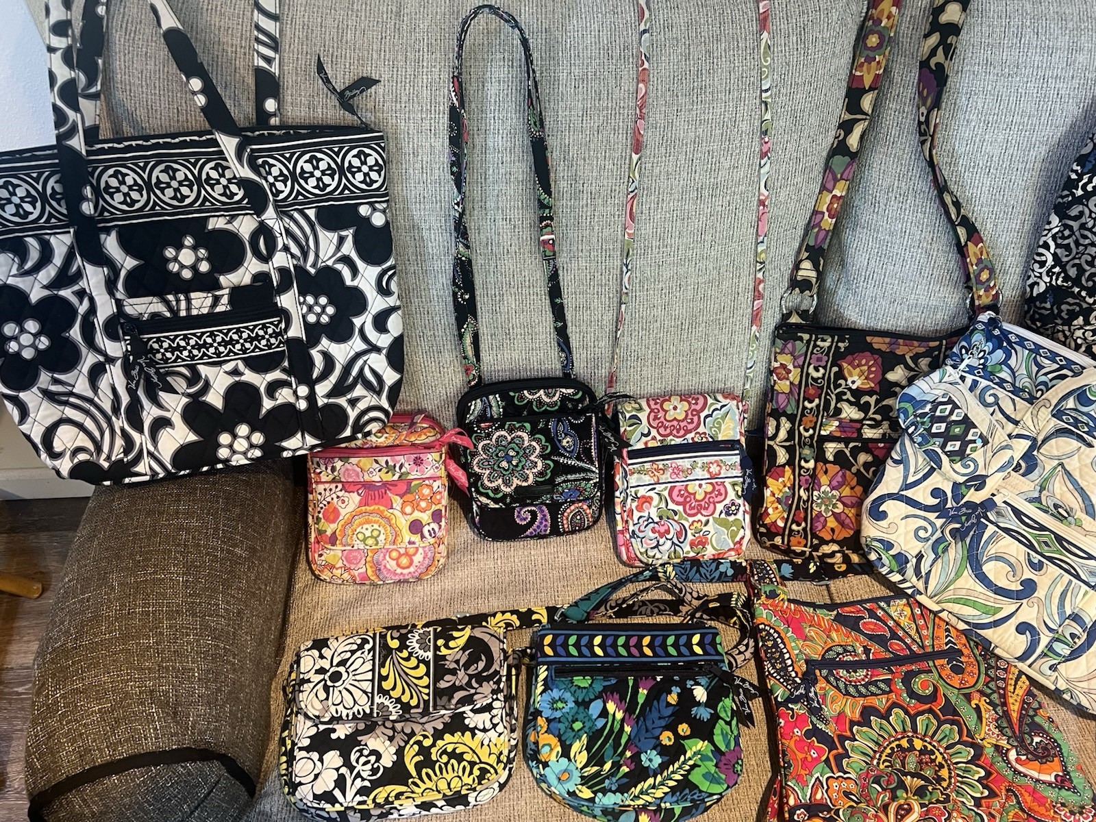 Vera Bradley Quilted Bag Collection Retired Patterns And RARE Lot Of 12