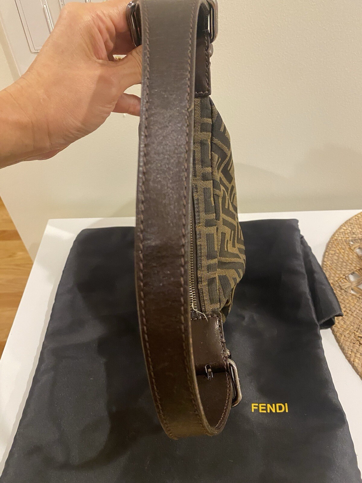 Fendi Zuccha Oyster Bag