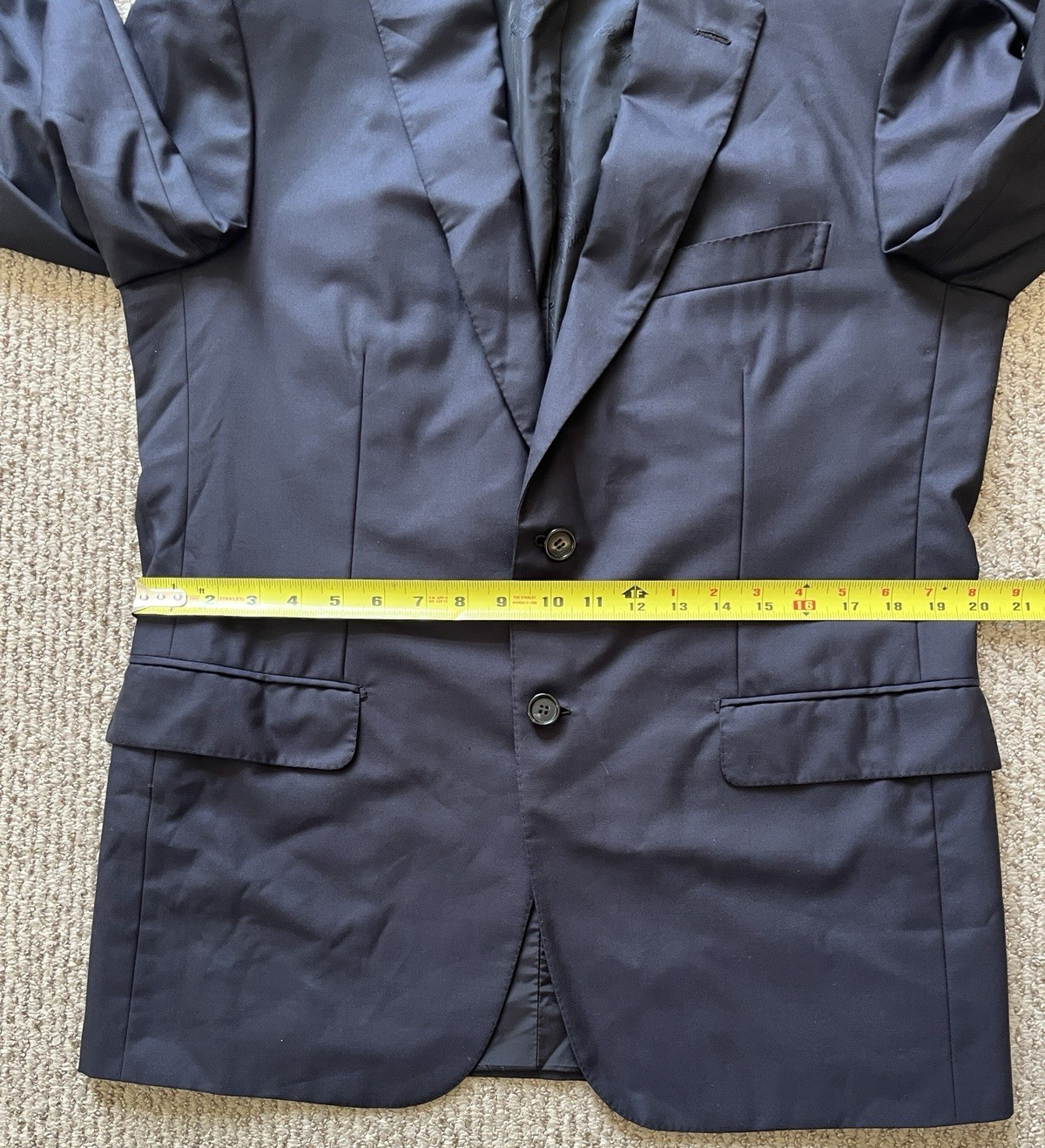 Brioni Suit Jacket Men’s 50R (US Size 40R) Navy Wool Super 160s Colosseo EUC