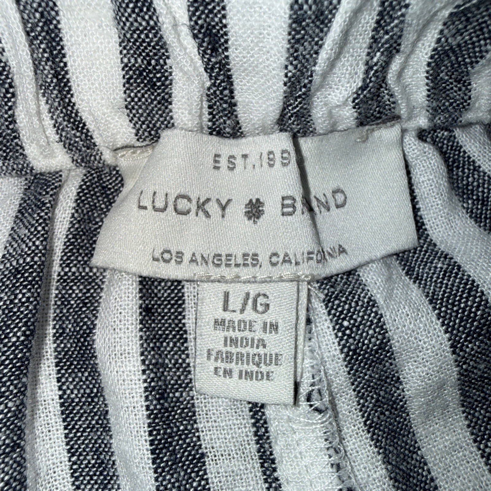 Lucky Brand Linen Blend 2-pc Drawstring Shorts & Adjustable Strap Top Size L NWT