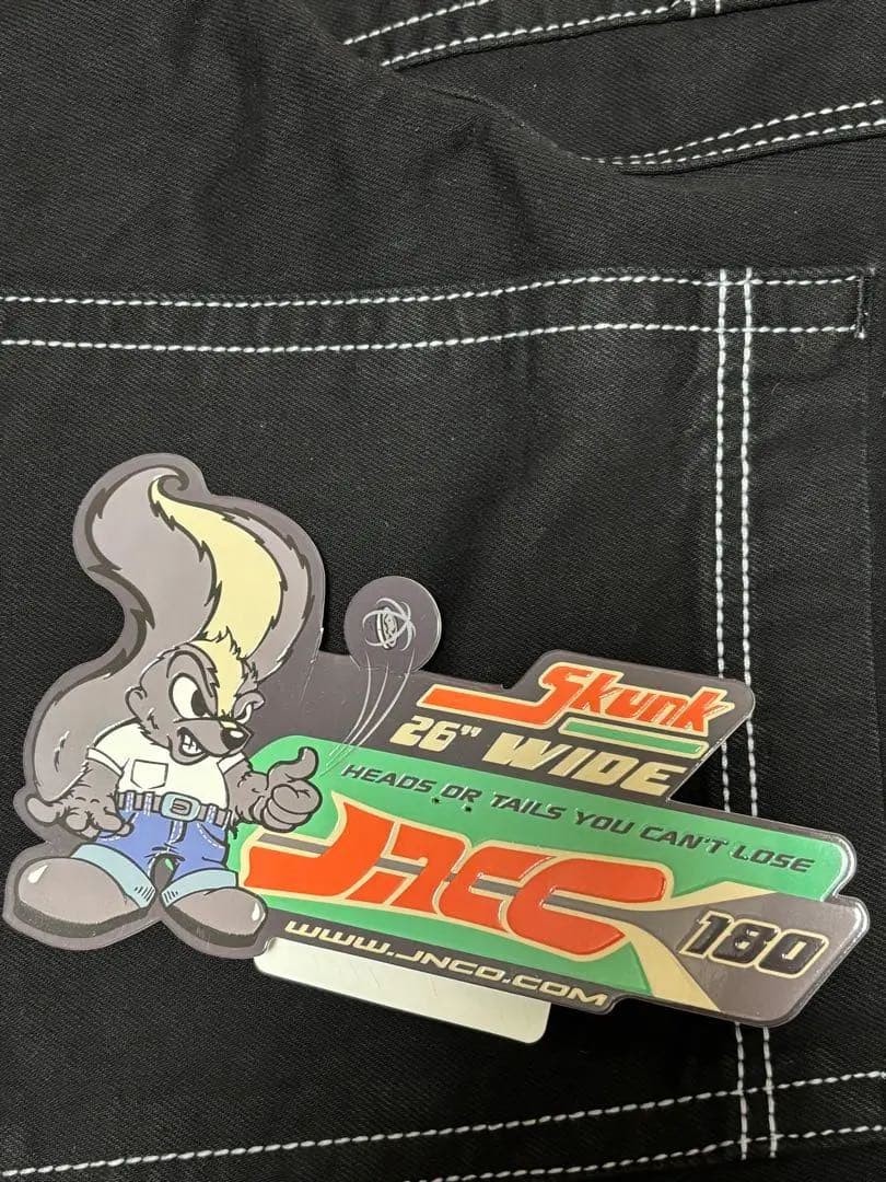 JNCO Skunk Jeans W34 L32 100% Authentic Rare Free Size