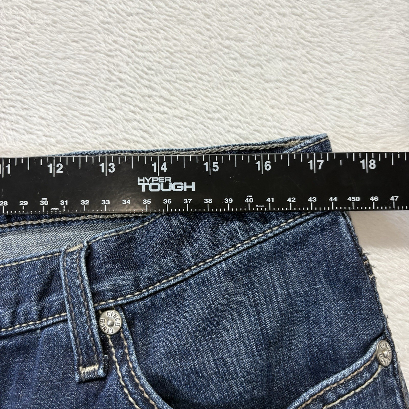 Cinch Jeans Men’s 35×32 Dark Stonewash Ian Stretch Mid Rise Slim Fit Boot Cut