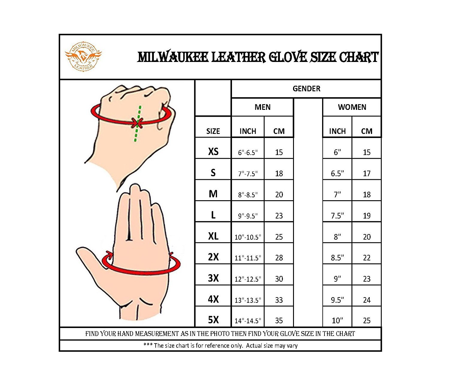 Milwaukee Leather SH219 Men’s Leather/Mesh Fingerless Gloves, Padded Palm to 5X
