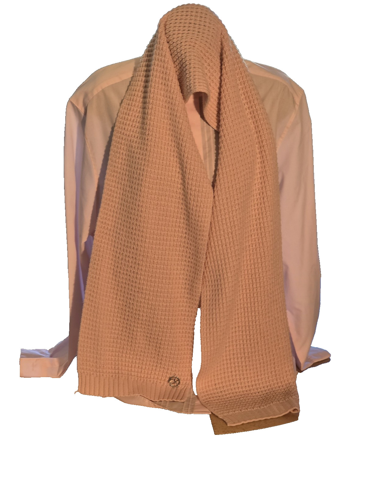 Calvin KLEIN Woman KNIT Fashion Scarf 64 Inches Long Blush Color