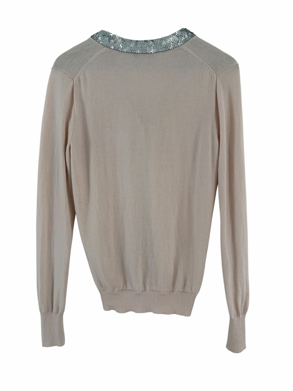 J.Crew 100% Merino Wool Cardigan with Sequin Embellished Placket