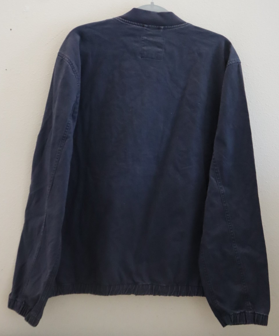 Gap 738596 Men’s Sz Large Vintage Navy Blue Full Zip Relaxed Bomber Jacket $100