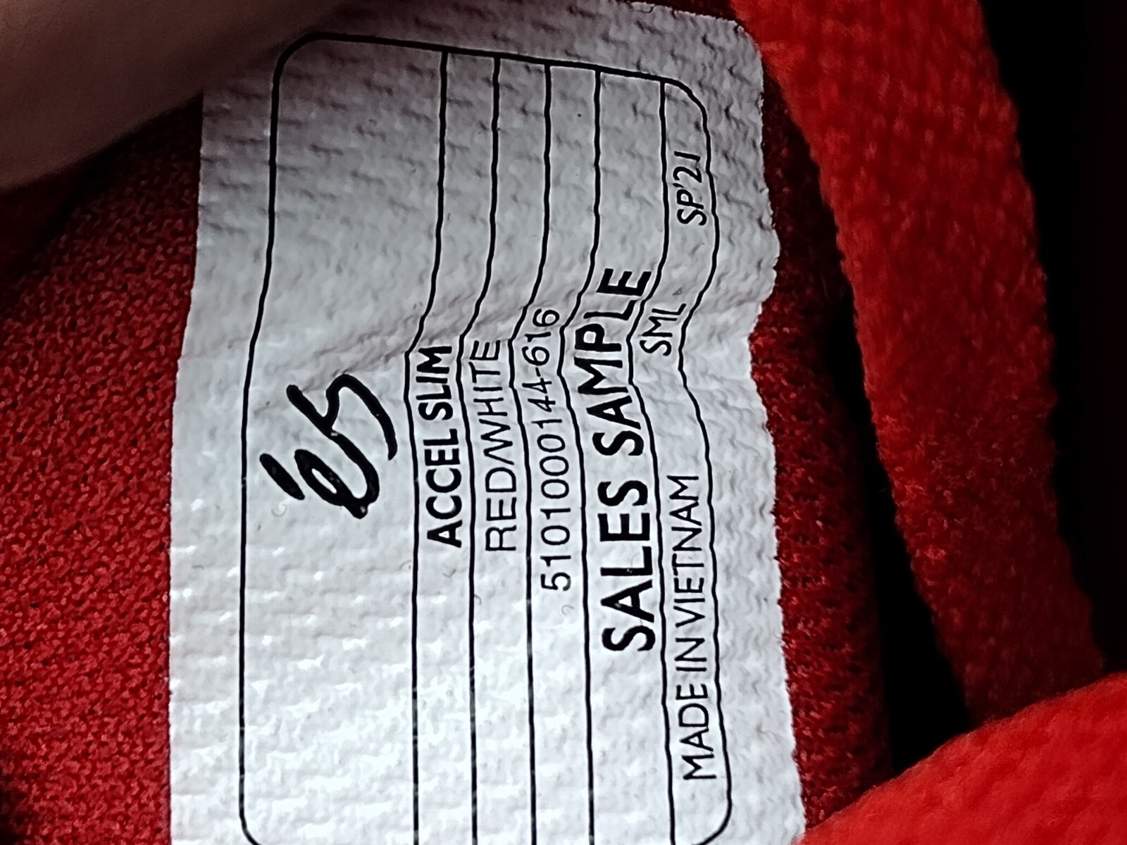 Es Accel Slim White/Red skate shoes SIZE IN PICTURES BLACK SALES SAMPLE NEW